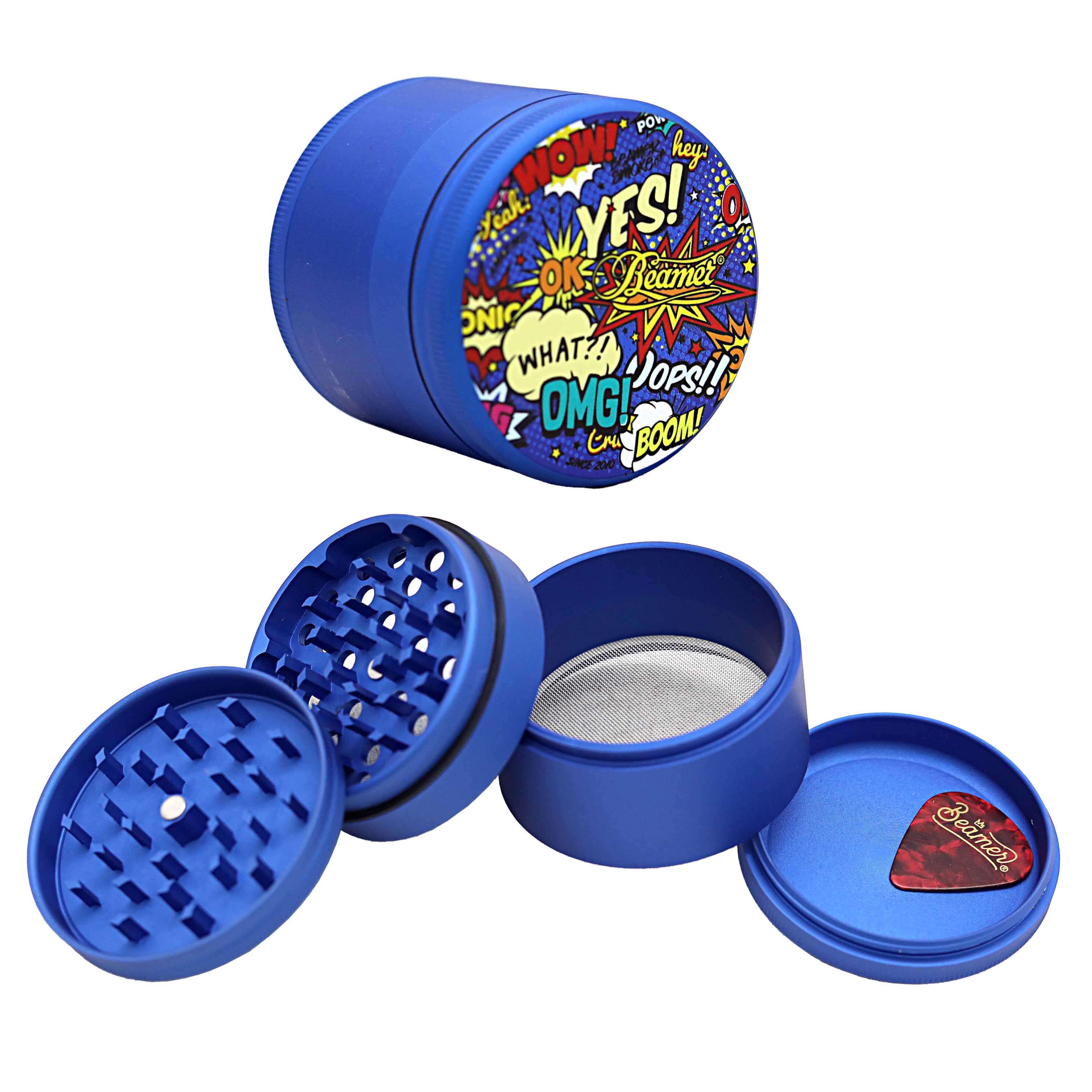 Beamer Aircraft Grade With Extended Middle Chamber CNC Design 4 Part Grinder | 63mm | Assorted Colors product image